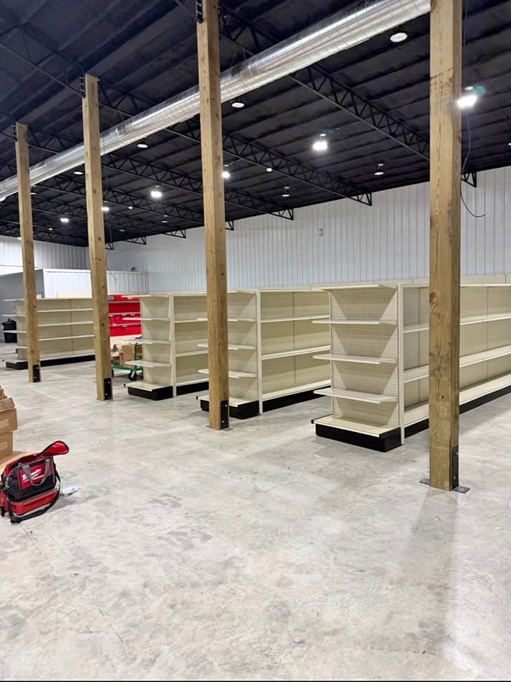 Lozier gondola shelving, glass door coolers, and commercial freezers for retail stores